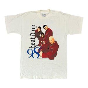 Vintage 98 Degrees Heat It Up Graphic Tour T-shirt